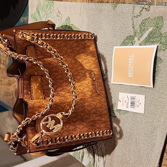 Mina Small Signature Logo Chain Crossbody - Picture 6 of 12